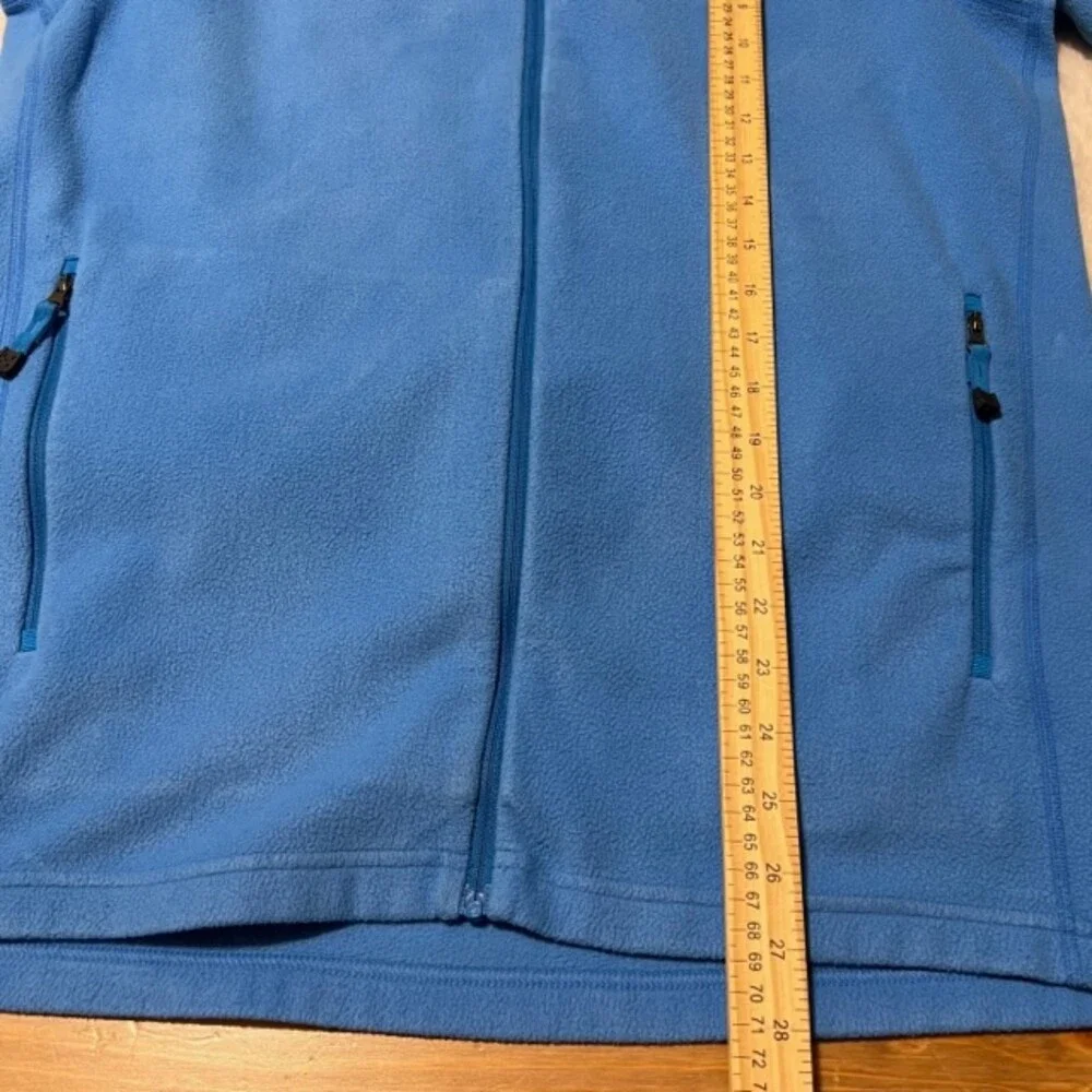Haglofs Astro Mens Blue Full Zip Fleece Sweater Mock Neck Sportswear Size Large